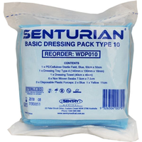 Senturian Basic Dressing Pack, Sterile, Type 10, 160/Carton