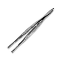 Livingstone First Aid Forceps/Tweezers, 8.6cm, Stainless Steel, Each Each