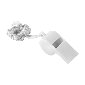 Livingstone Whistle, Recyclable Plastic, with Rope, 50/Pack Pack