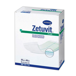Hartmann Zetuvit Plus Extra Absorbent Dressing, 20cm x 40cm, 10/Box Pack